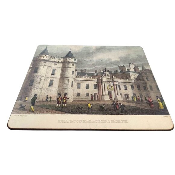 Vintage Lady Clare Edinburgh Scotland Placemats Set Of 6 With Historic Scenes - Picture 14 of 15